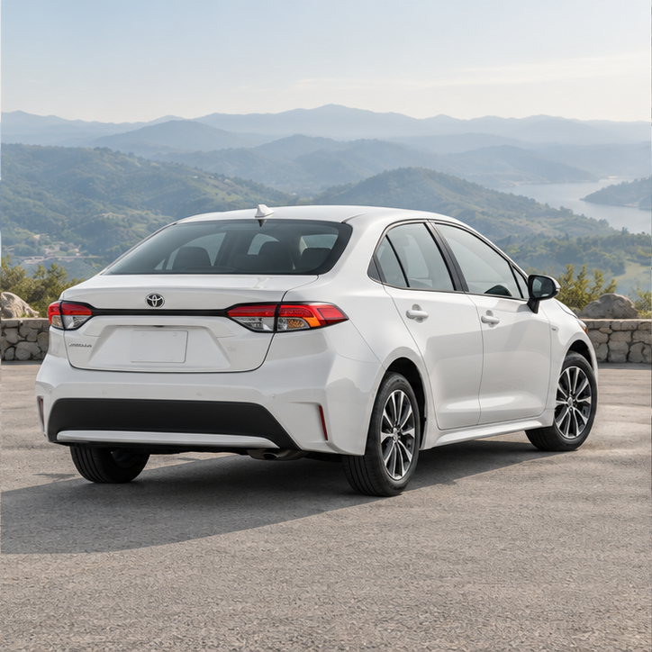 Toyota Corolla, вид сзади — иллюстрация