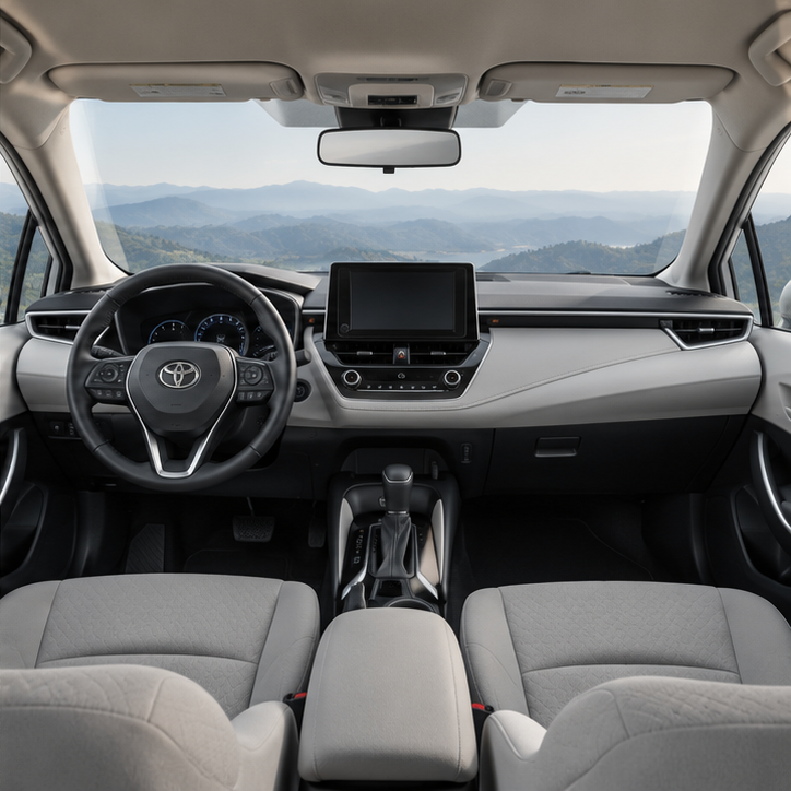 Toyota Corolla, салон — иллюстрация