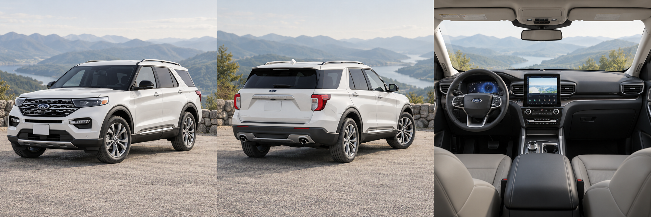 Ford Explorer, вид спереди — иллюстрация