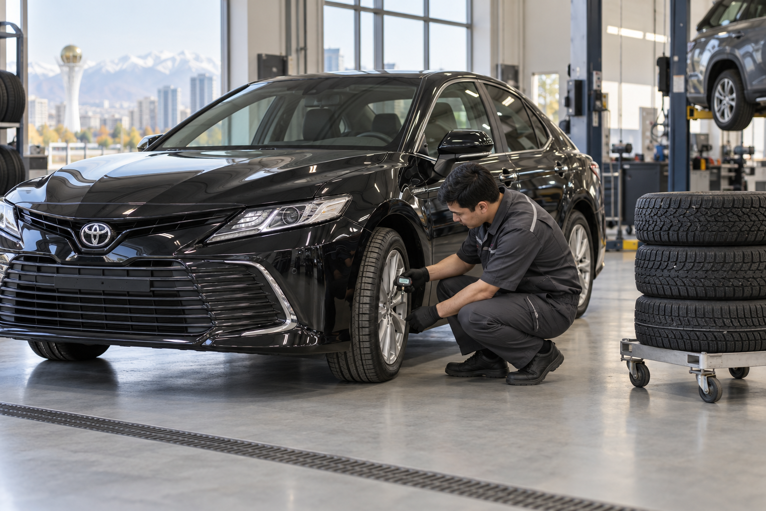Техническое обслуживание автомобиля и сезонная замена шин